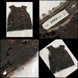 Zara sequin top